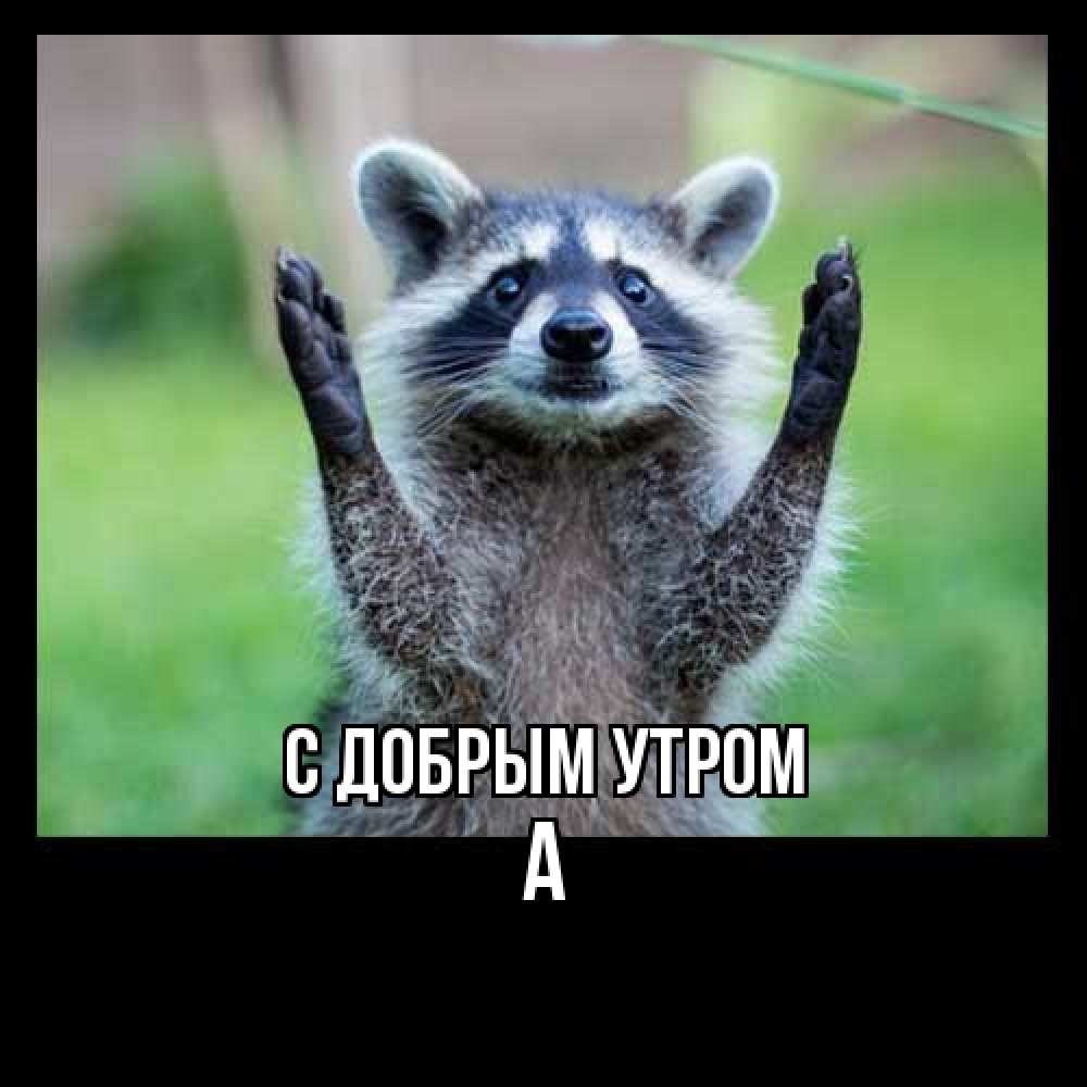 Открытка  с именем. а, С добрым утром  