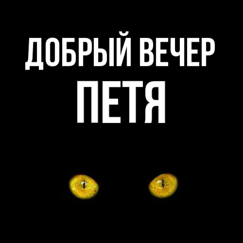 Картинка Добрый вечер, Петя
