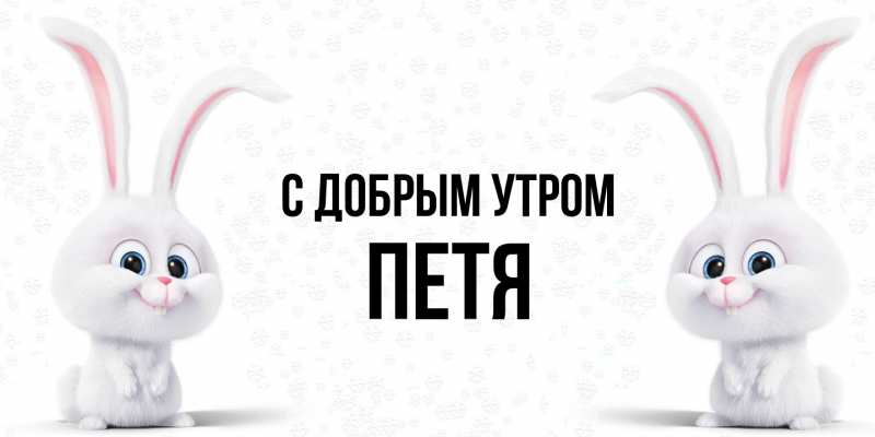 Картинка С добрым утром, Петя