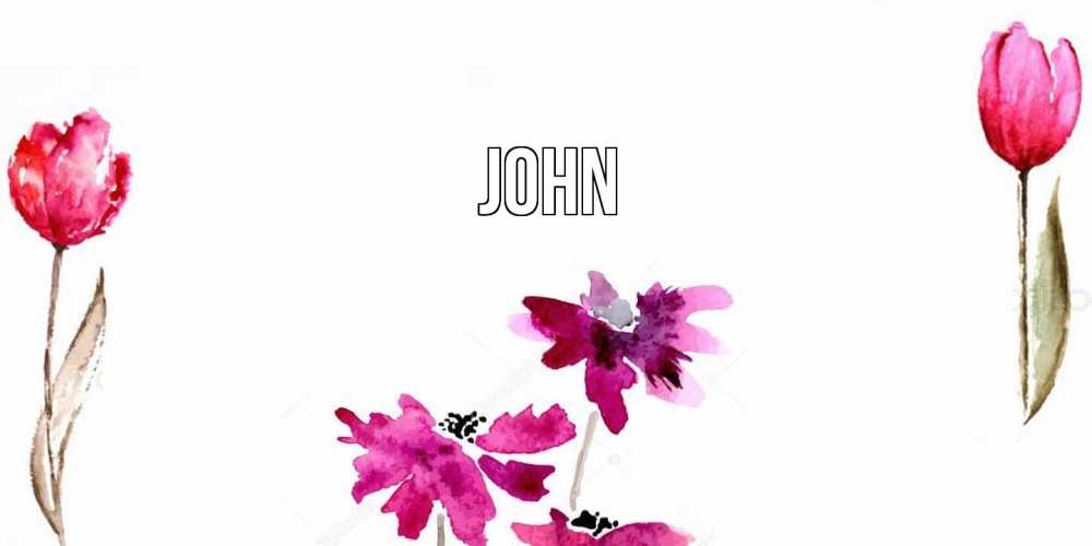 Открытка  с именем. John, Главная  