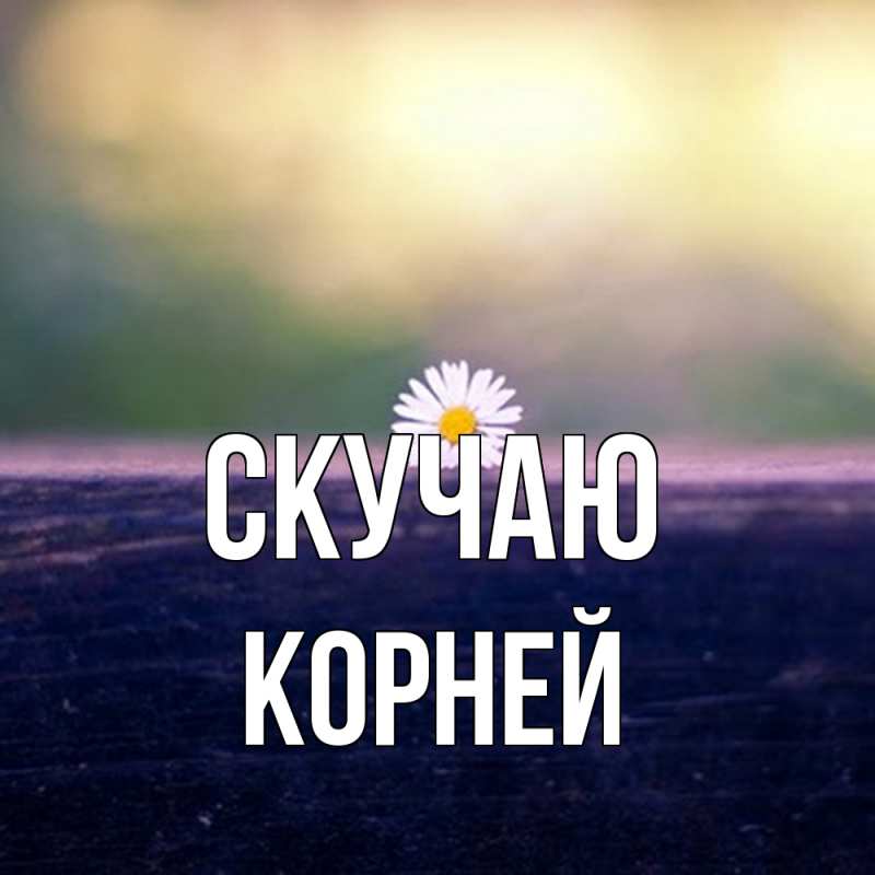 Картинка Скучаю, Корней