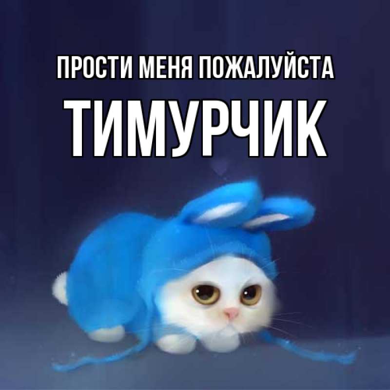 Открытка с именем, Тимурчик, Прости меня пожалуйста