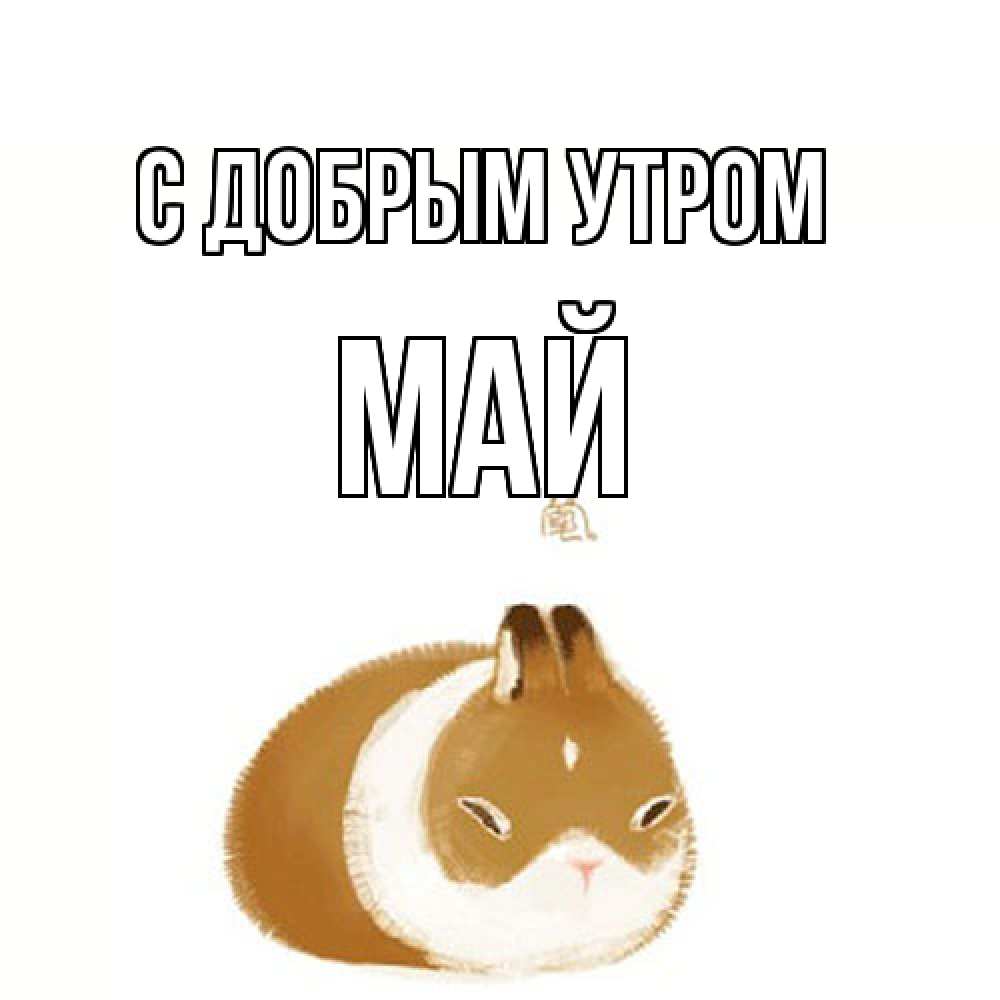 Открытка  с именем. Май, С добрым утром  