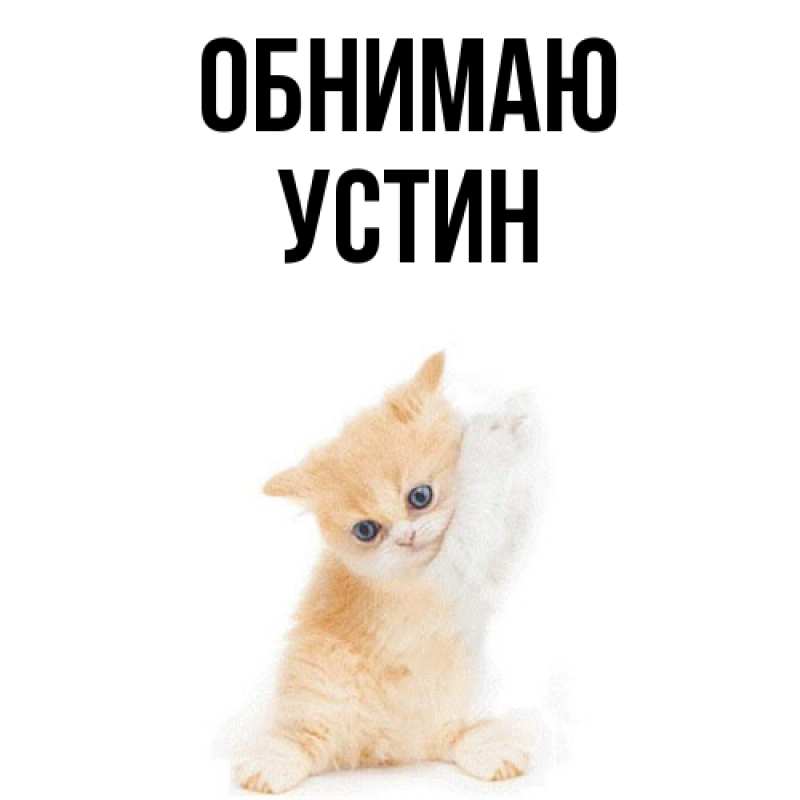 Картинка Обнимаю, Устин