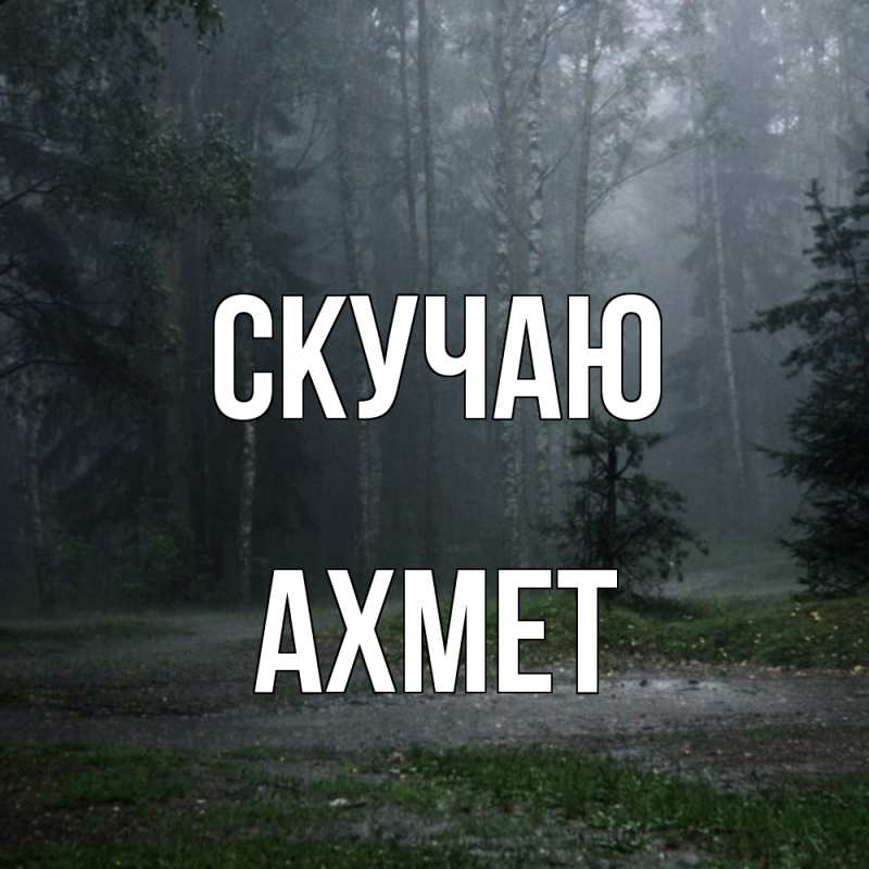 Картинка Скучаю, Ахмет
