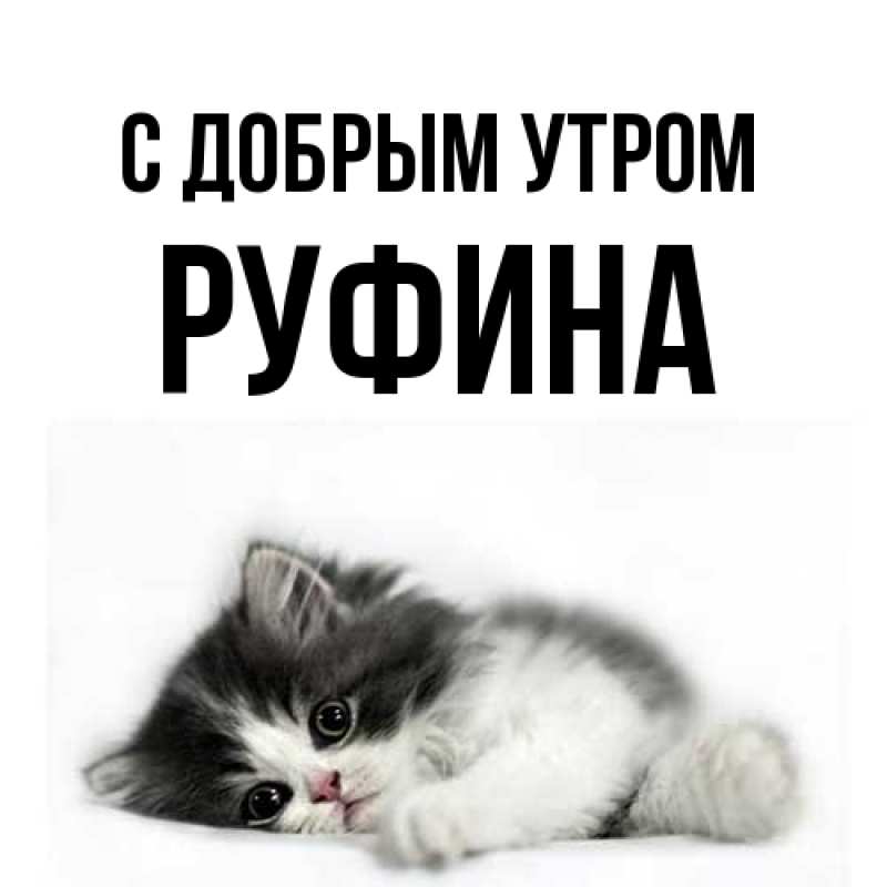 Картинка С добрым утром, Руфина