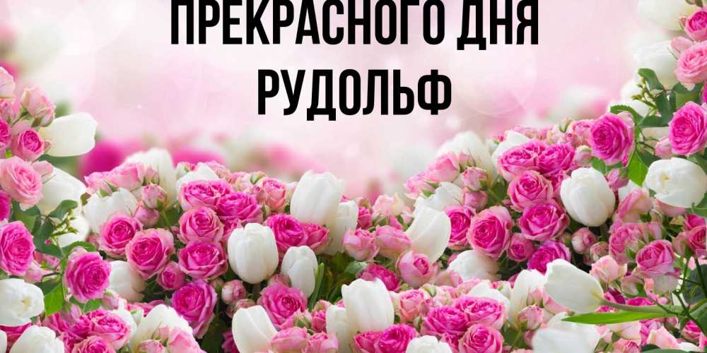 Открытка  с именем. Рудольф, Прекрасного дня  