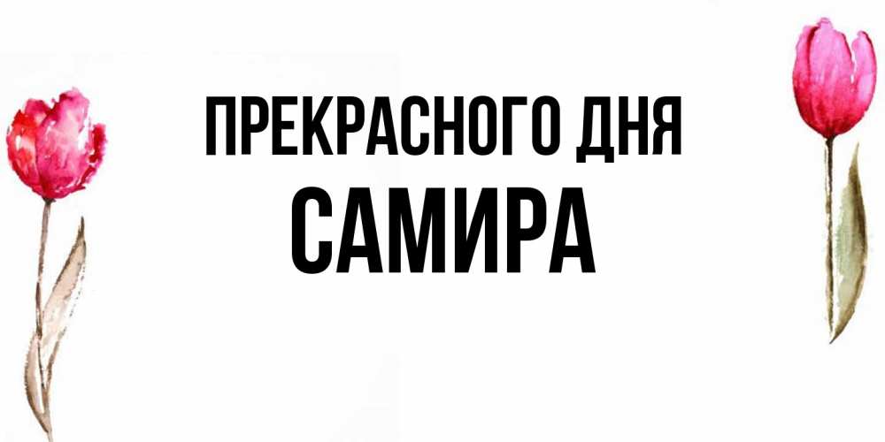 Открытка  с именем. Самира, Прекрасного дня  