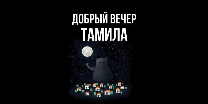 Картинка Добрый вечер, Тамила