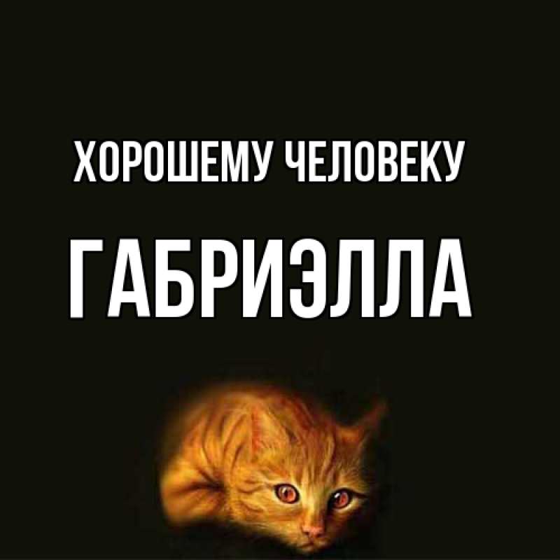 Картинка Хорошему человеку, Габриэлла
