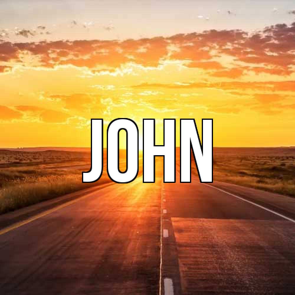 Открытка  с именем. John, Главная  