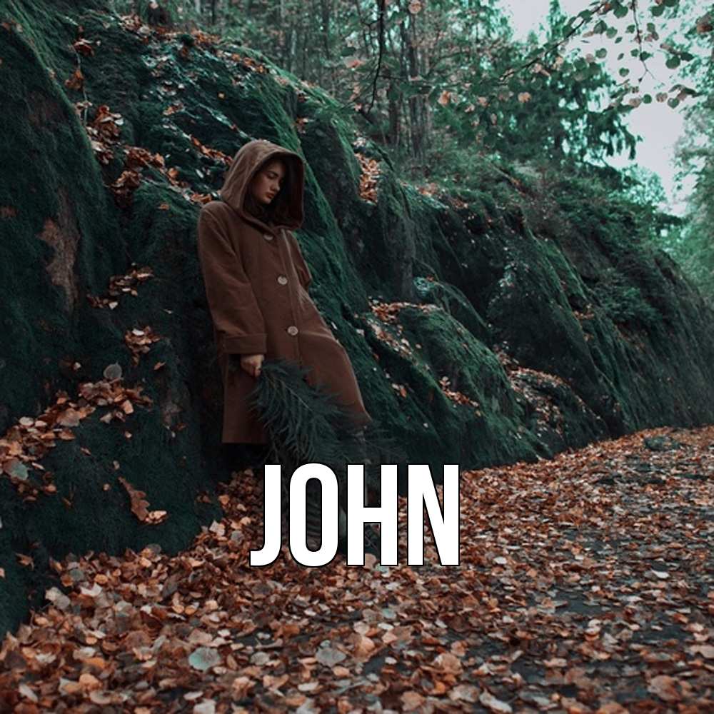 Открытка  с именем. John, Главная  