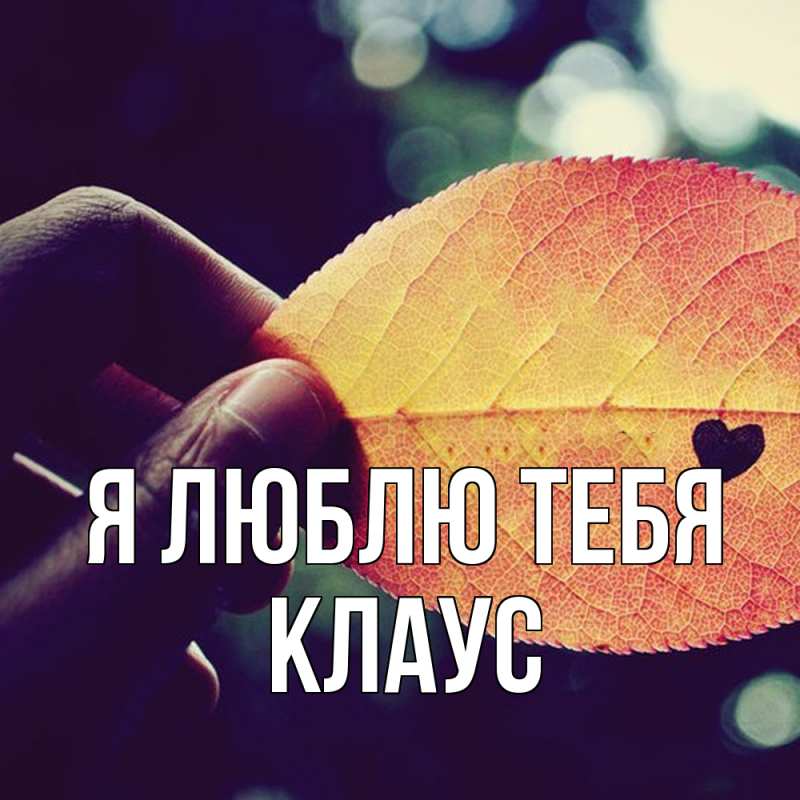 Картинка Я люблю тебя, Клаус
