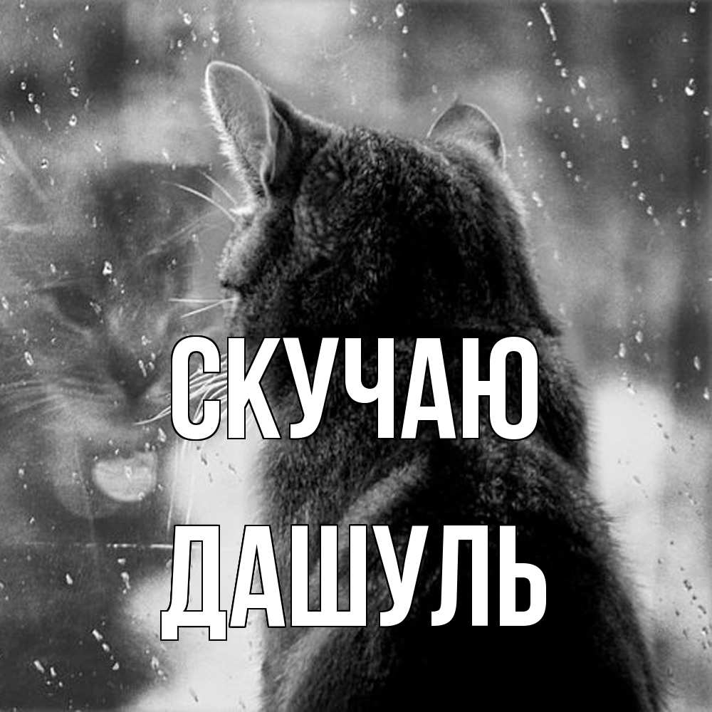 Открытка  с именем. Дашуль, Скучаю  