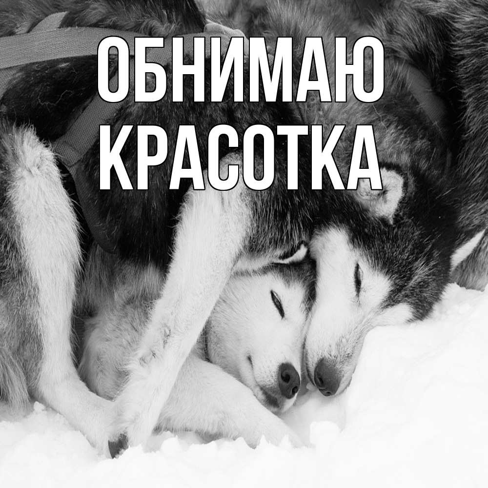 Открытка  с именем. Красотка, Обнимаю  