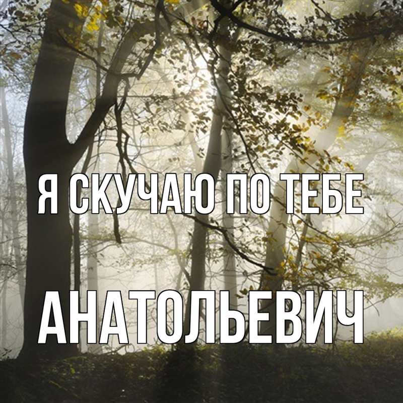 Картинка Я скучаю по тебе, Анатольевич