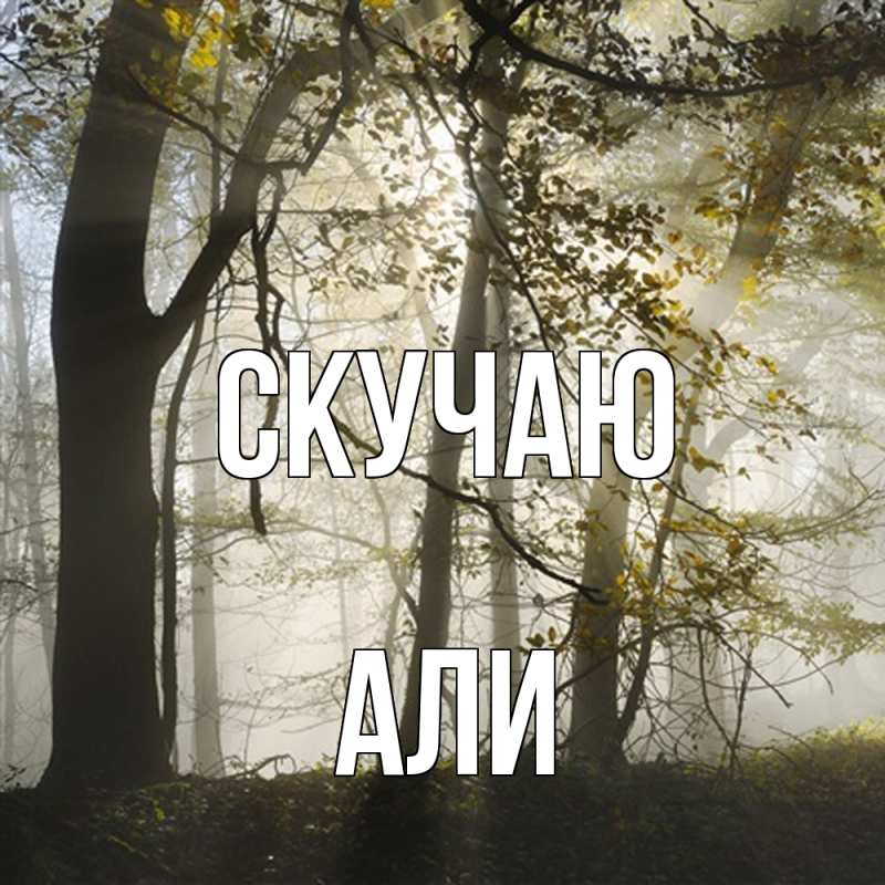 Картинка Скучаю, Али