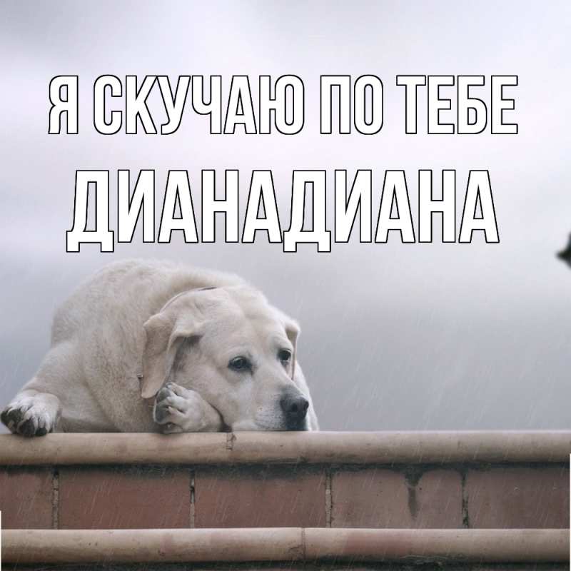 Картинка Я скучаю по тебе, ДианаДиана