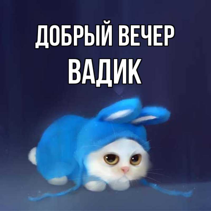 Картинка Добрый вечер, Вадик