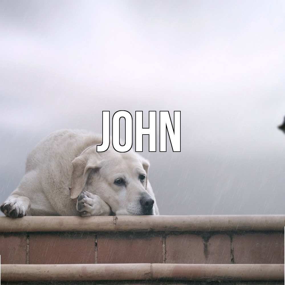 Открытка  с именем. John, Главная  