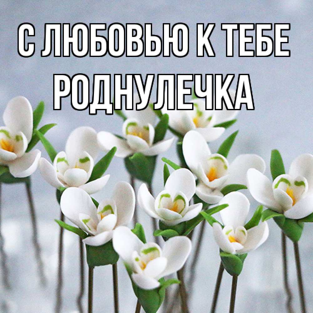 Открытка  с именем. Роднулечка, С любовью к тебе  