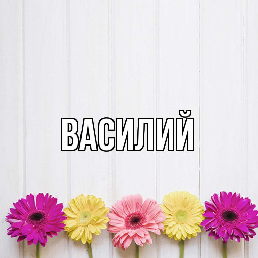 Открытка  с именем. Василий, Главная  