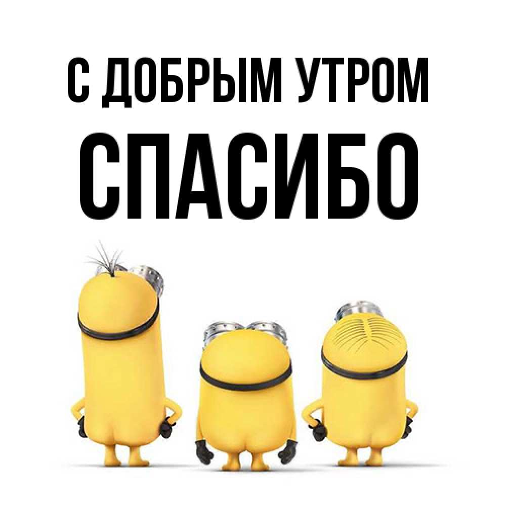 Открытка  с именем. спасибо, С добрым утром  