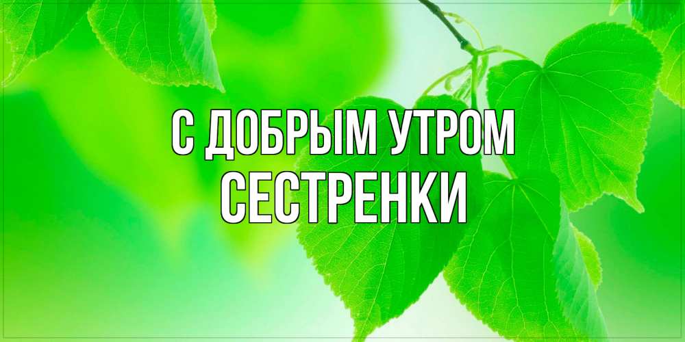 Открытка  с именем. Сестренки, С добрым утром  