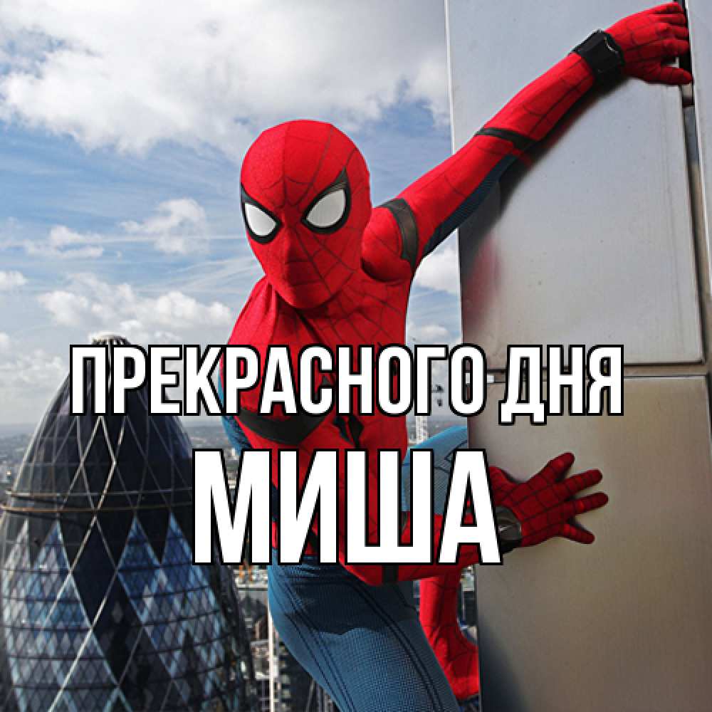 Открытка  с именем. Миша, Прекрасного дня  