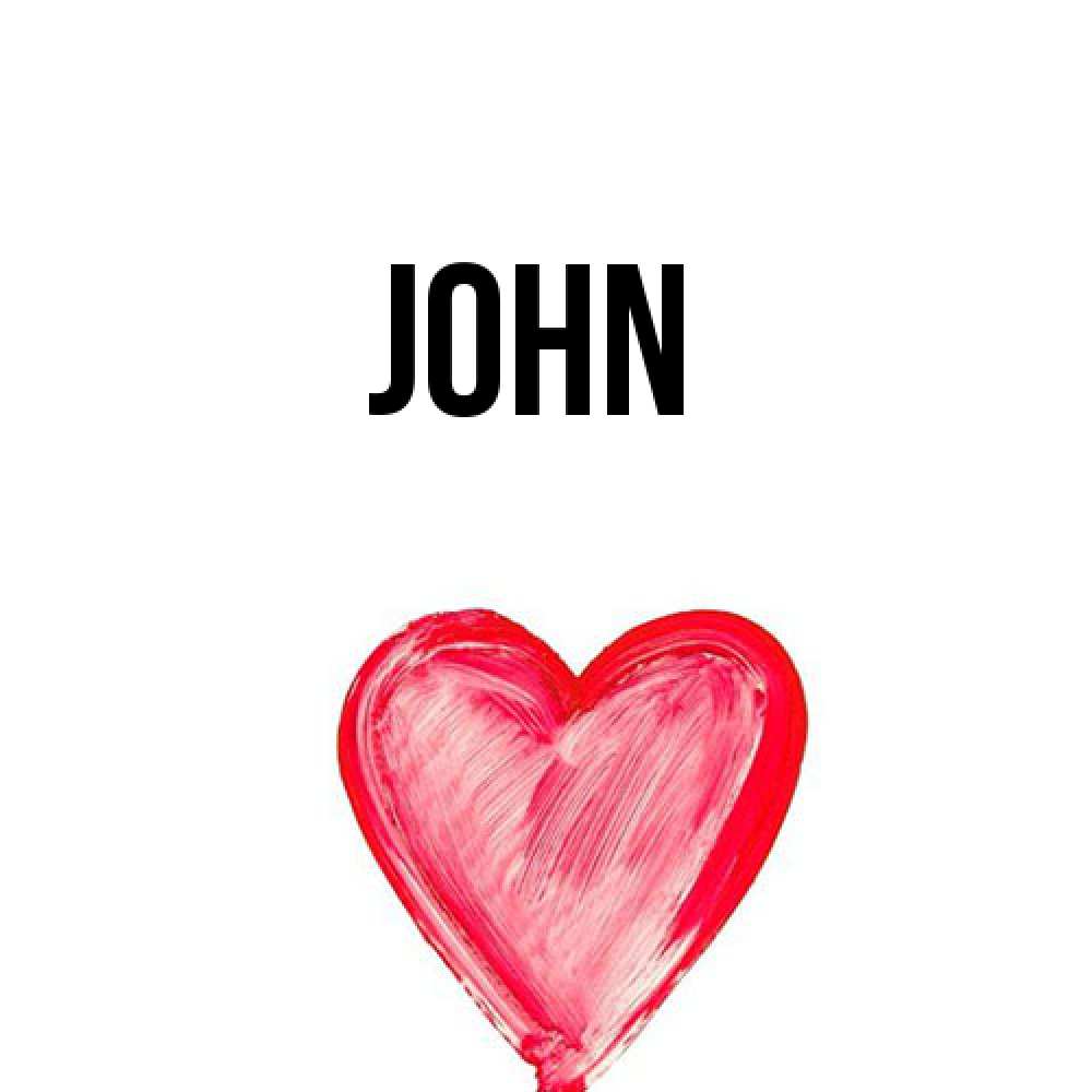 Открытка  с именем. John, Главная  