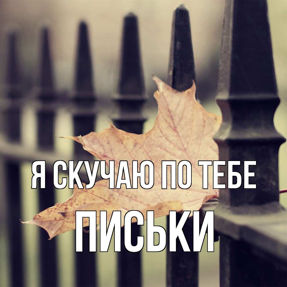 Открытка  с именем. Письки, Я скучаю по тебе  