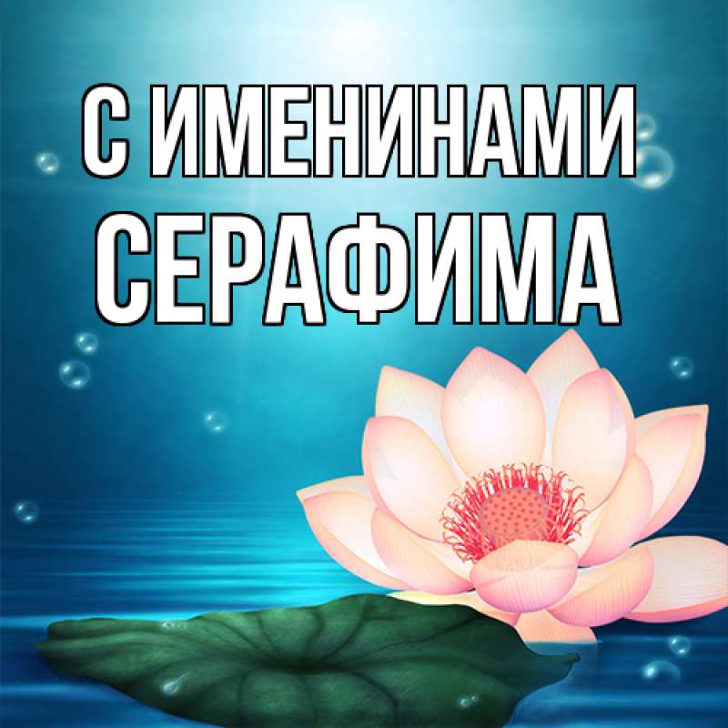 Картинка С именинами, Серафима