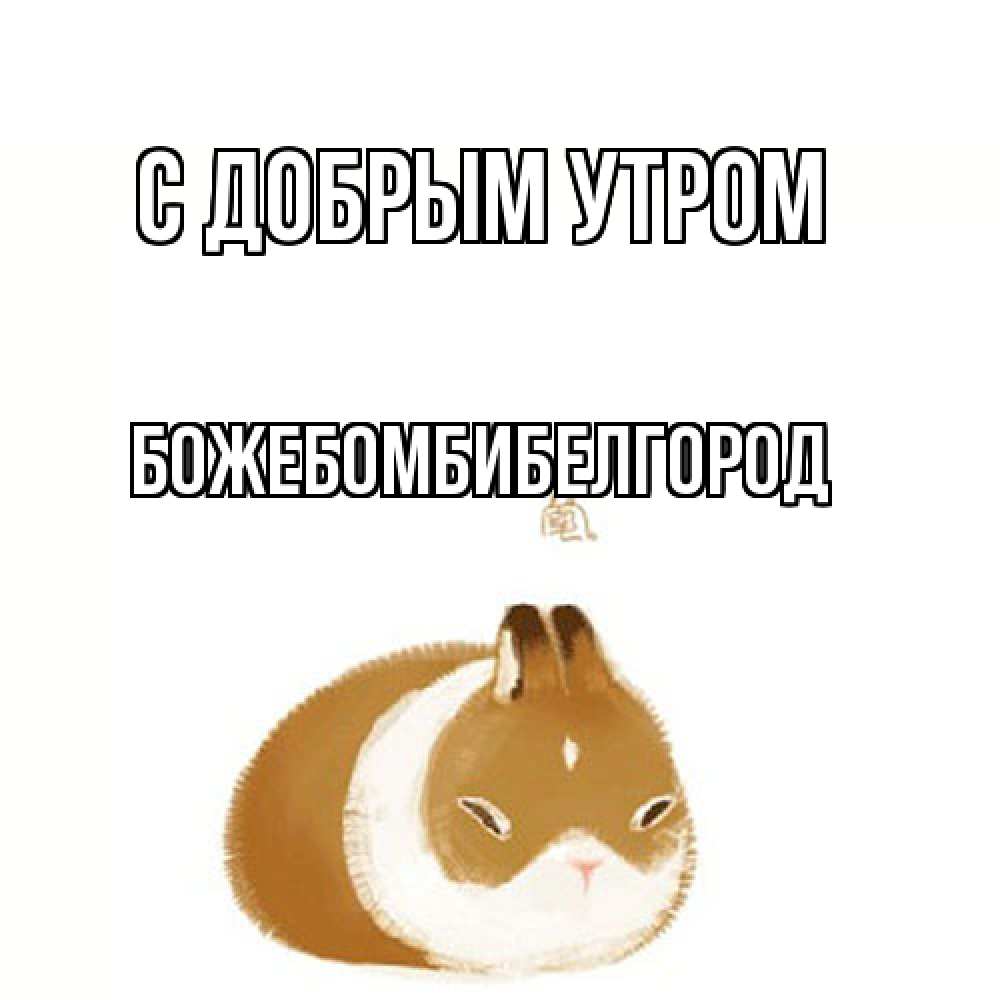 Открытка  с именем. божебомбибелгород, С добрым утром  