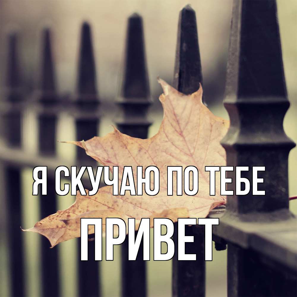 Открытка  с именем. Привет, Я скучаю по тебе  