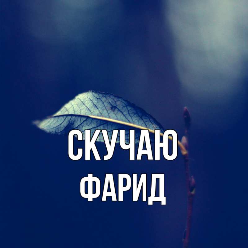 Картинка Скучаю, Фарид