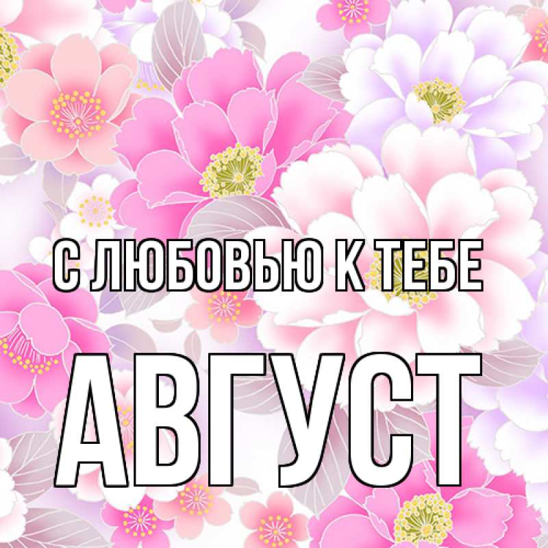 Картинка С любовью к тебе, Август