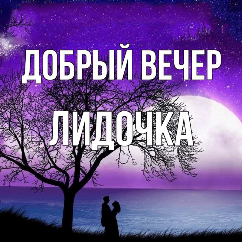 Картинка Добрый вечер, Лидочка
