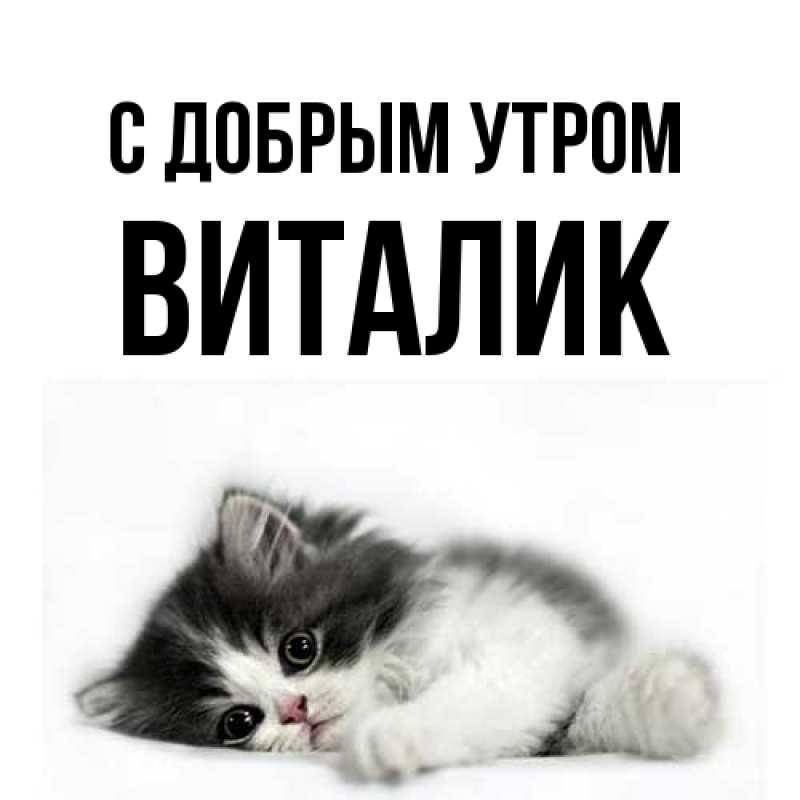 Картинка С добрым утром, Виталик