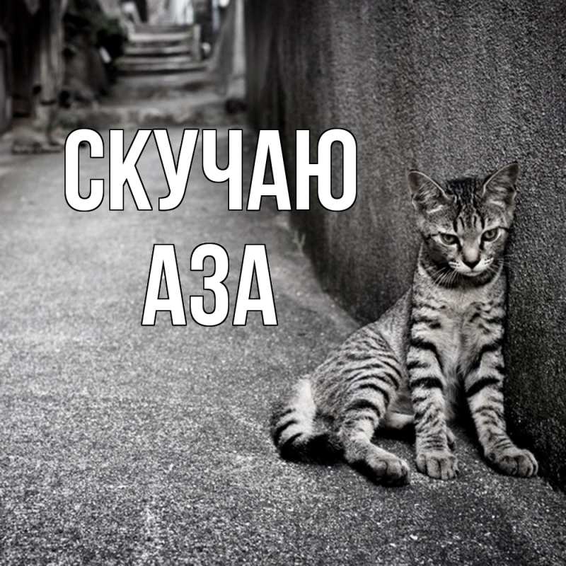 Картинка Скучаю, Аза