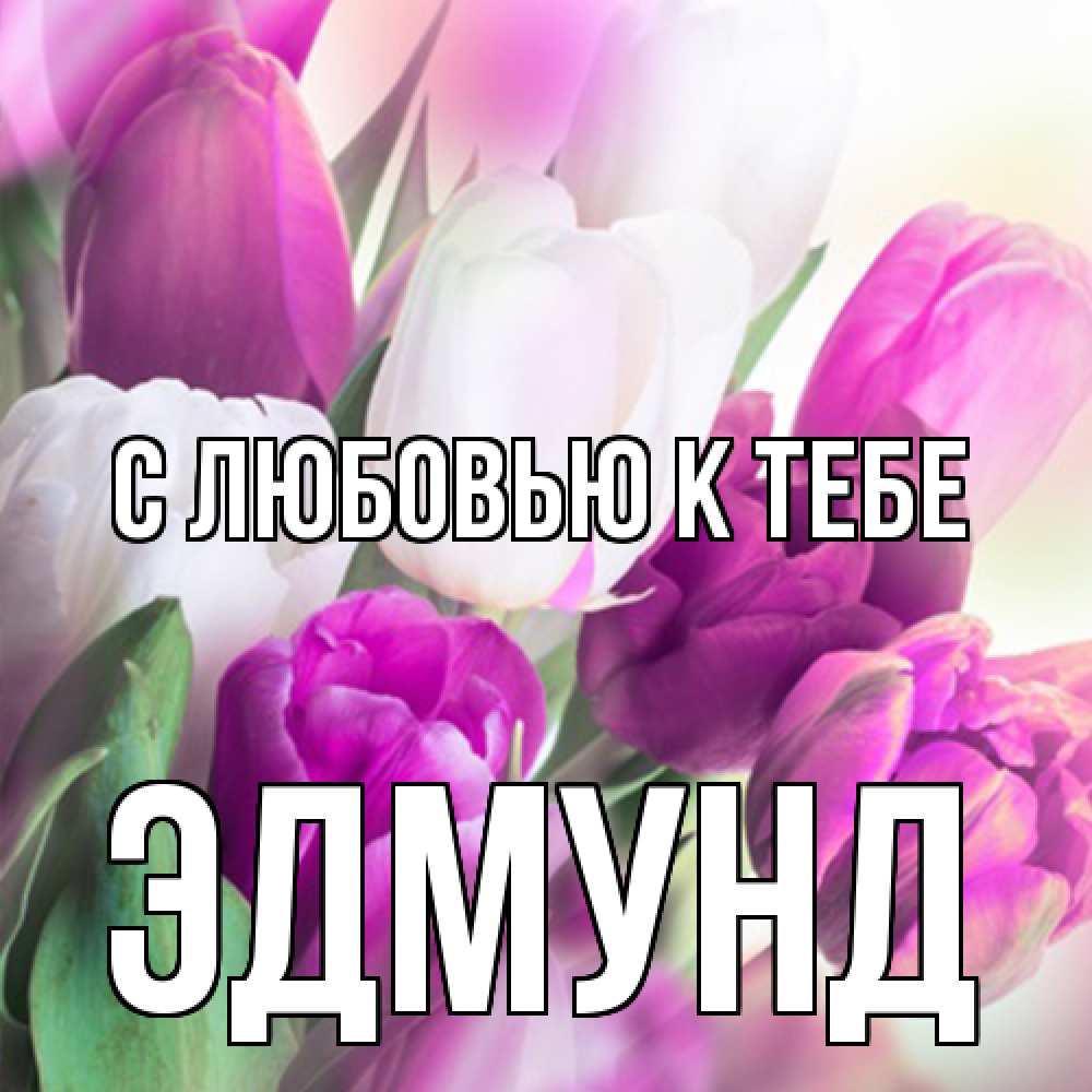 Открытка  с именем. Эдмунд, С любовью к тебе  