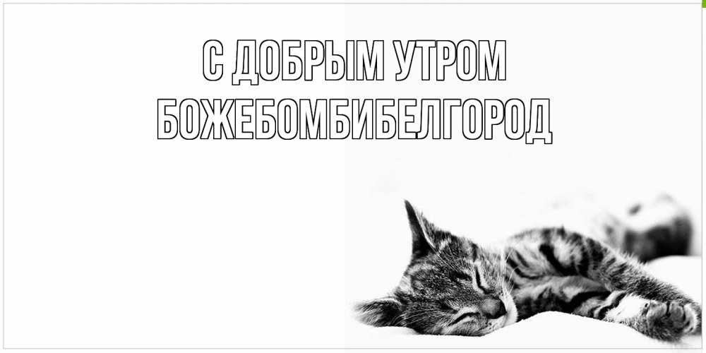 Открытка  с именем. божебомбибелгород, С добрым утром  