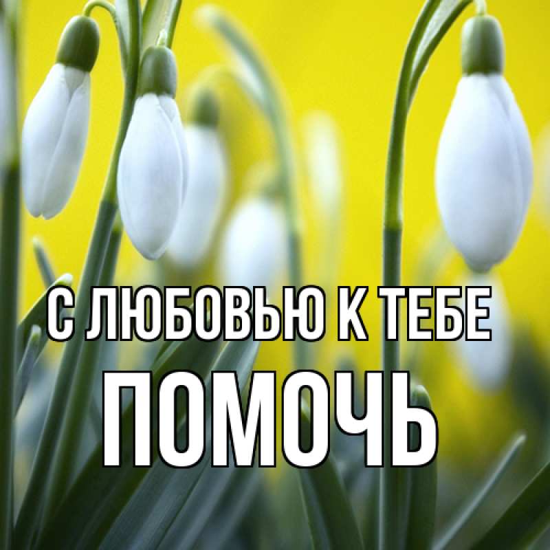 Картинка С любовью к тебе, Помочь