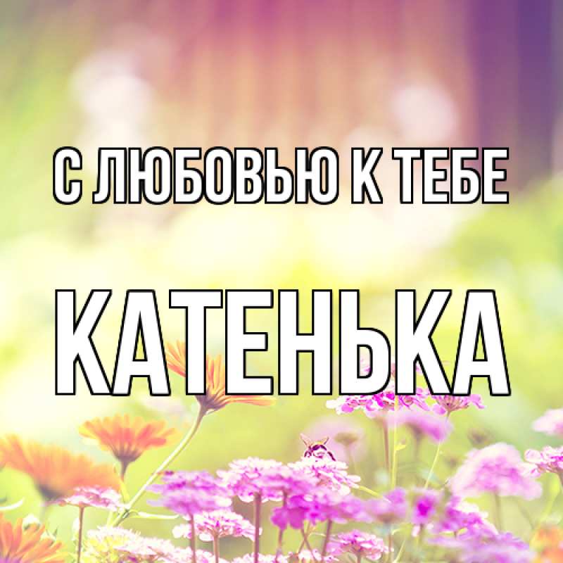 Картинка С любовью к тебе, Катенька