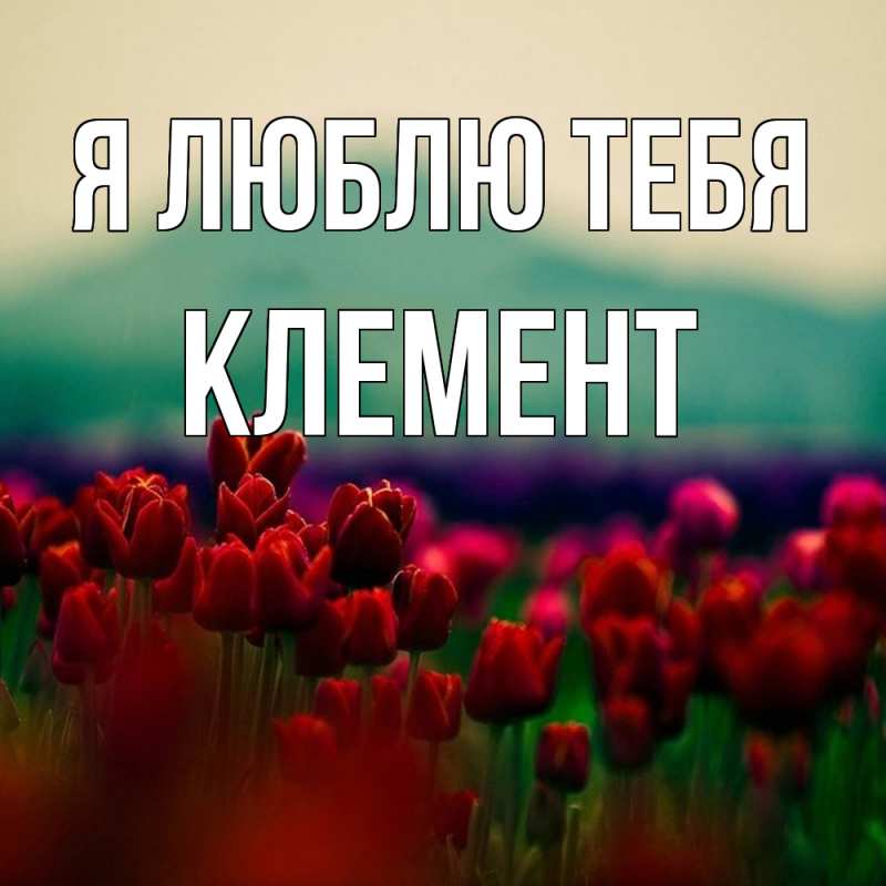 Картинка Я люблю тебя, Клемент