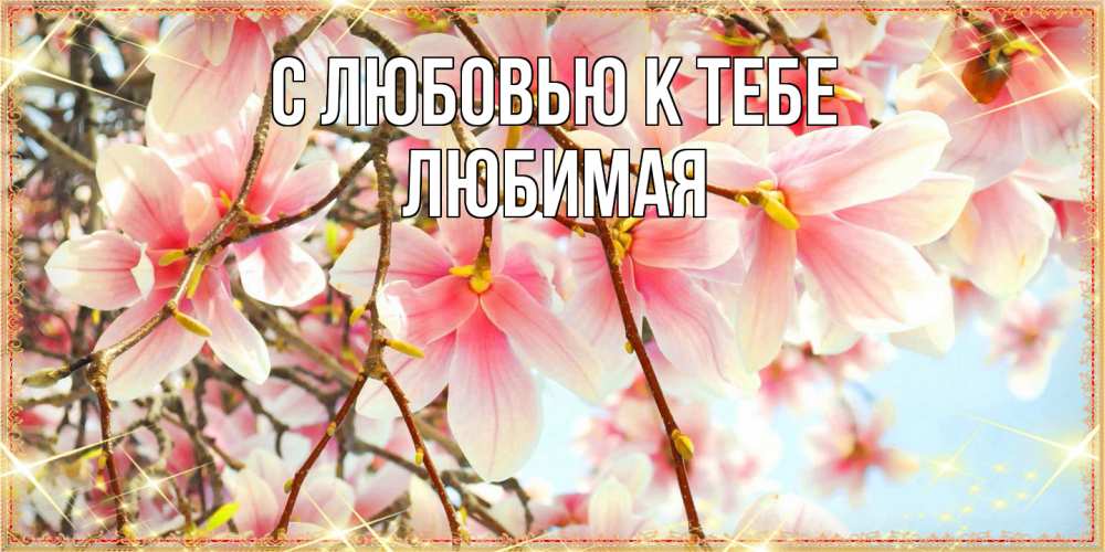 Открытка  с именем. Любимая, С любовью к тебе  