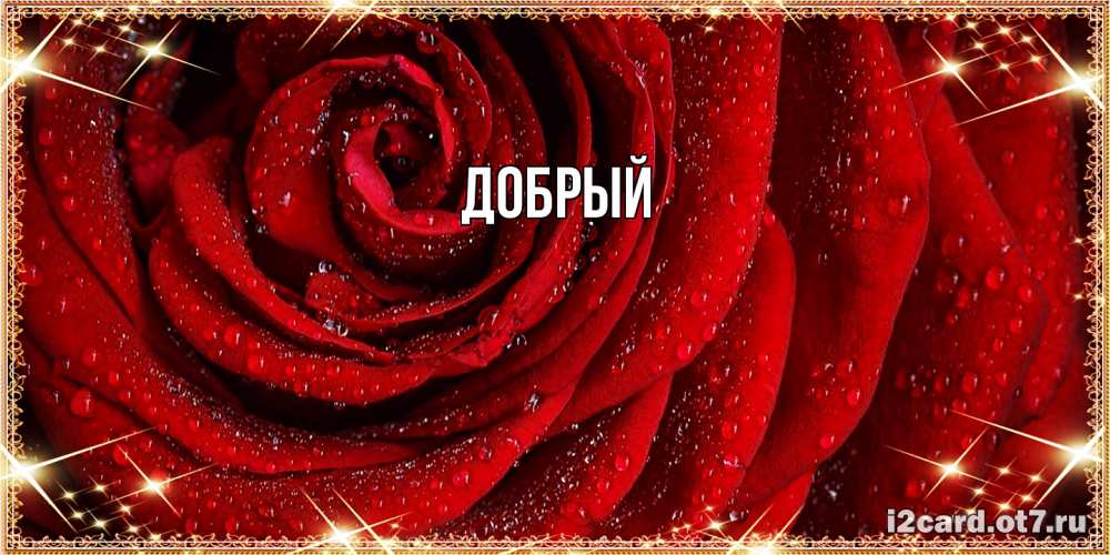 Открытка  с именем. Добрый, Главная  