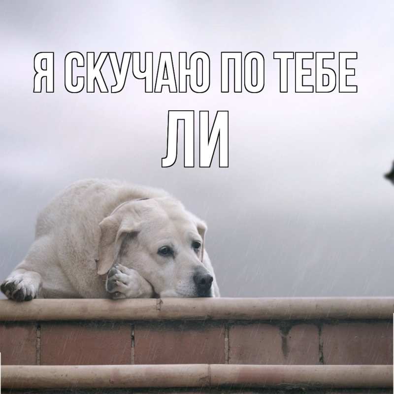 Картинка Я скучаю по тебе, Ли