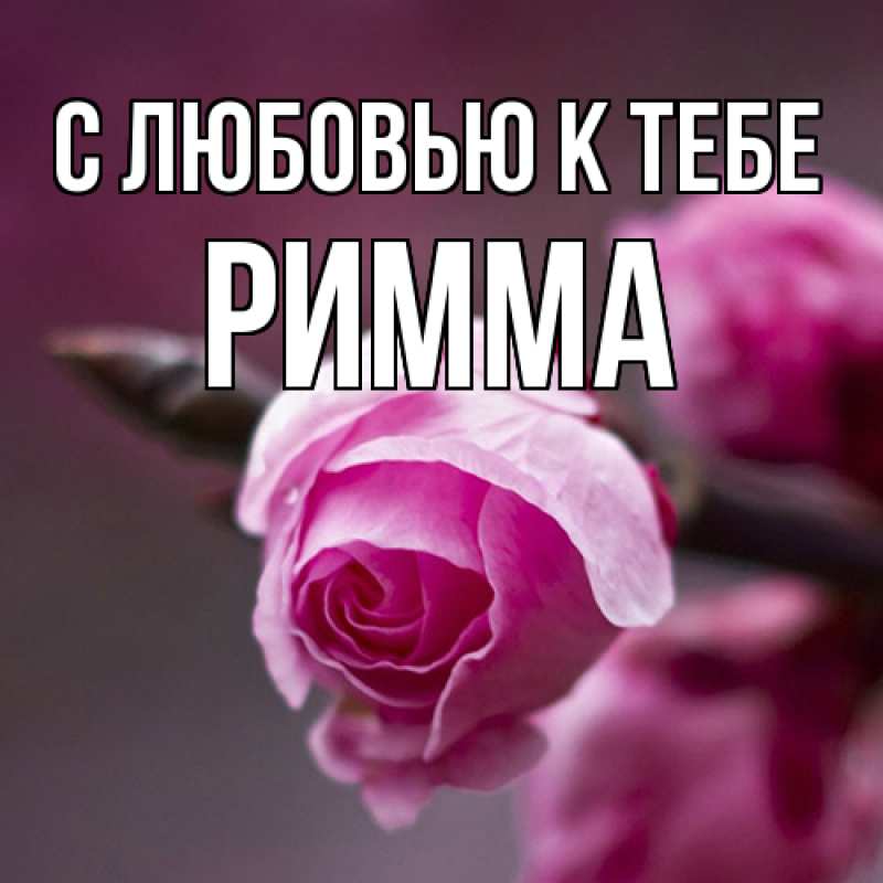 Картинка С любовью к тебе, Римма