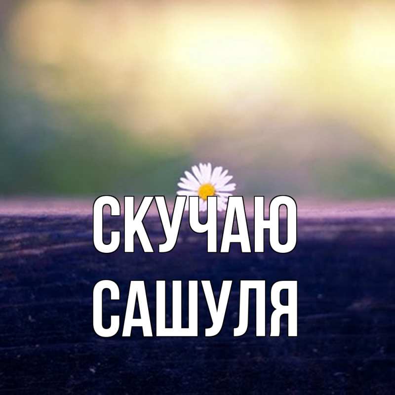 Картинка Скучаю, Сашуля