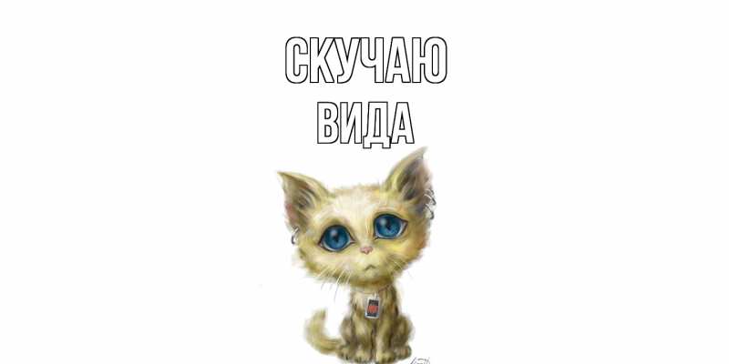 Картинка Скучаю, Вида